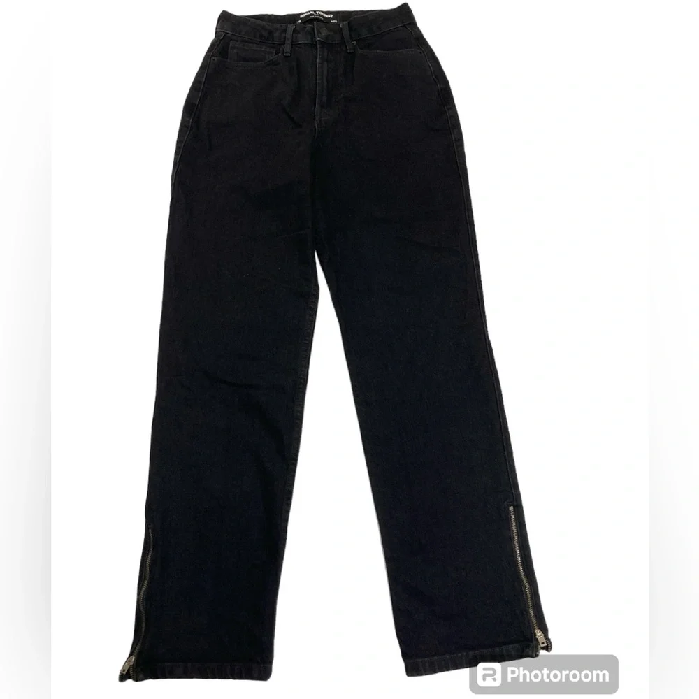Social Tourist High Rise Ankle Zip Jeans